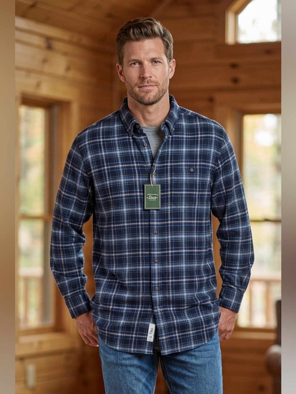 NWT G.H. Bass & Co. Flannel Shirt Large Tall